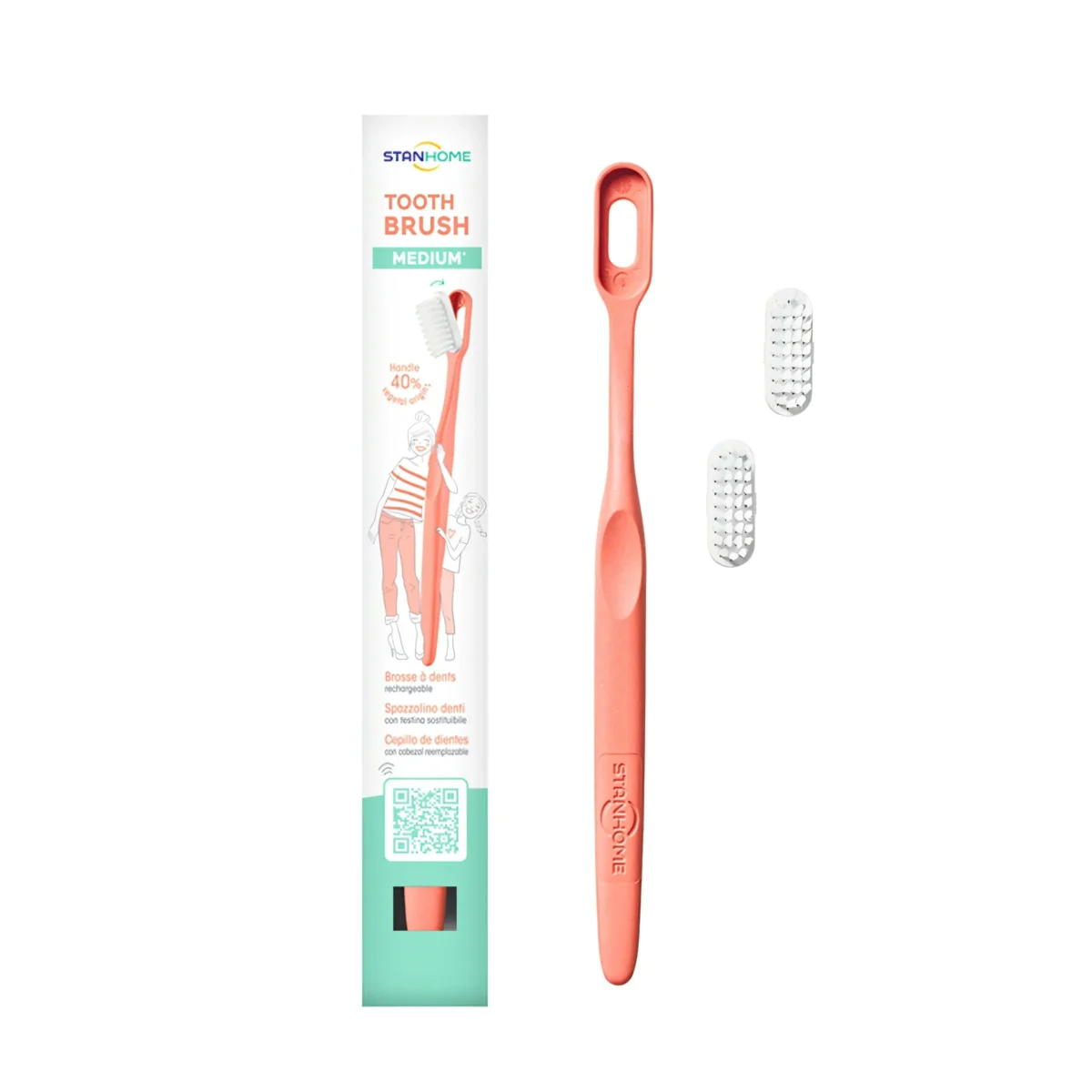 CEPILLO DE DIENTES NARANJA MEDIO