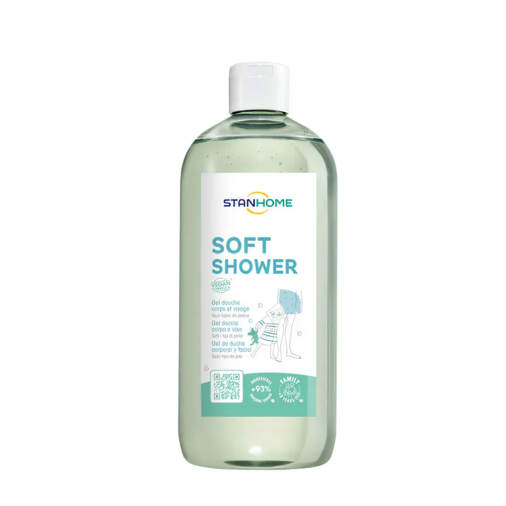 SOFT SHOWER 740 ml gel de ducha para cuerpo y rostro