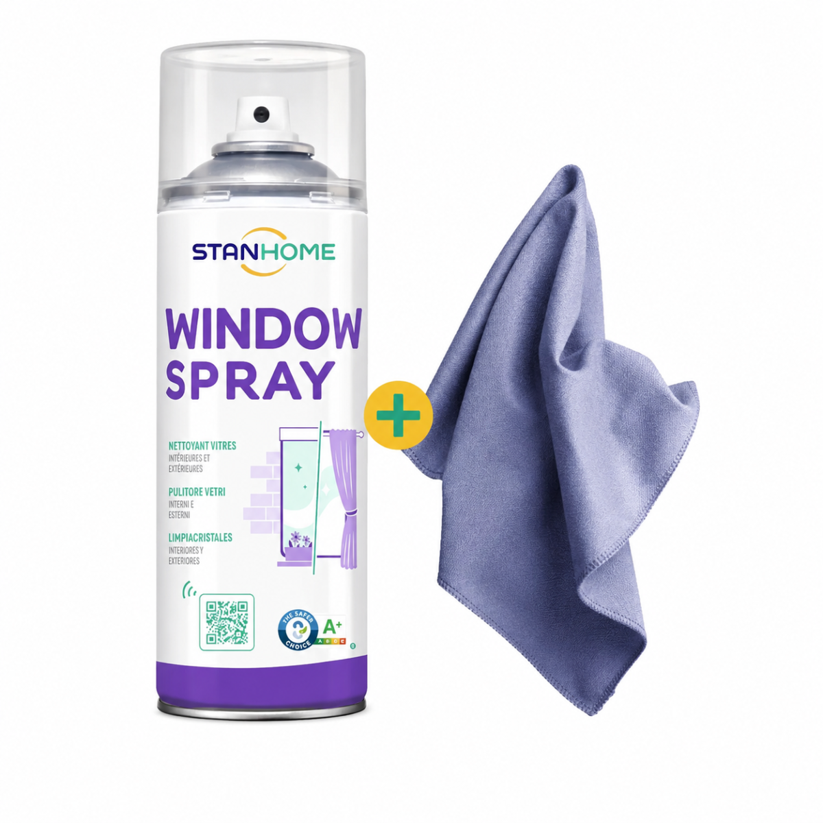 Window + Extra Shine – Limpiacristales con Acabado Brillante para Ventanas y Superficies Acristaladas
