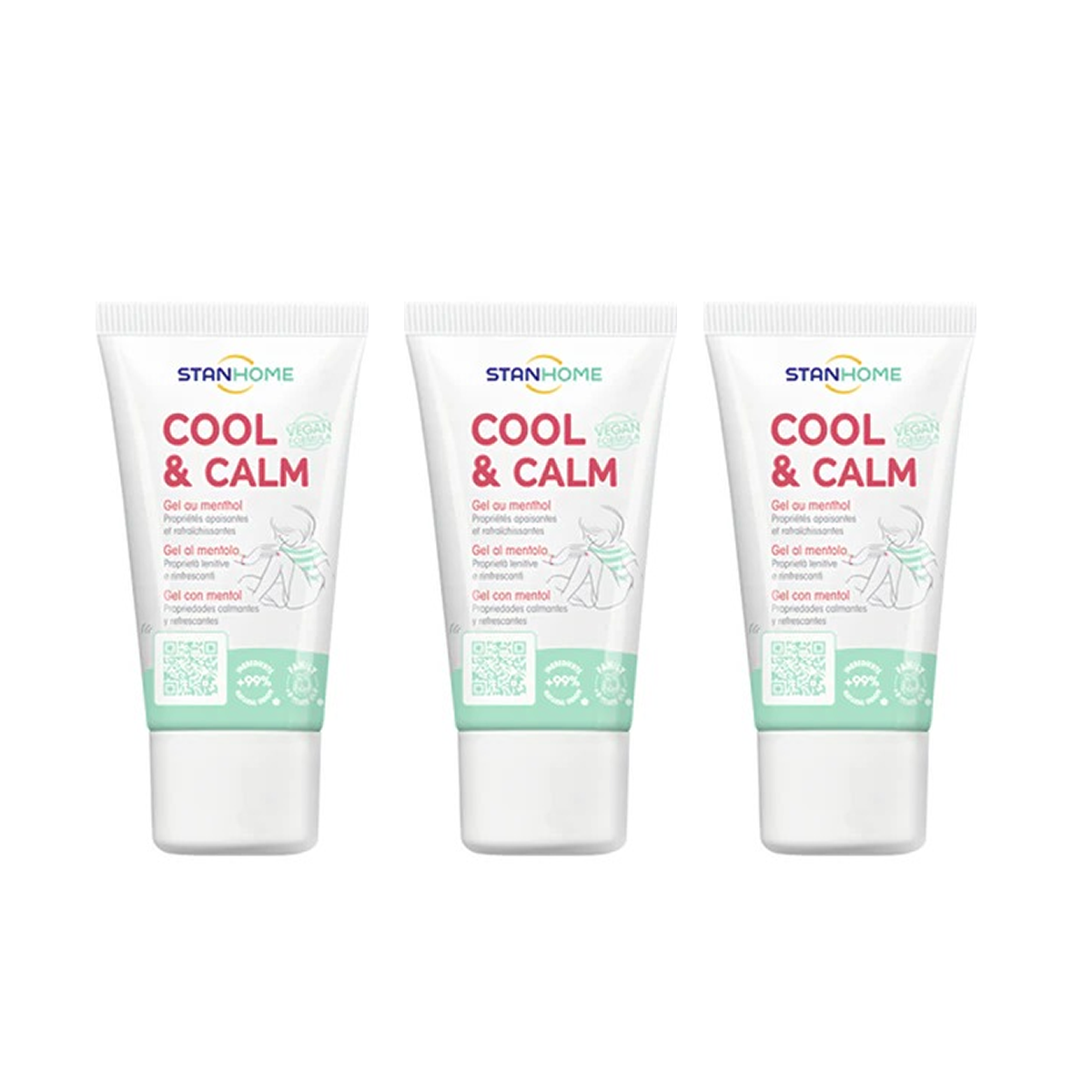 Lote 3 Cool & Calm Stanhome | Pack 3 Geles con Mentol Refrescante y Calmante