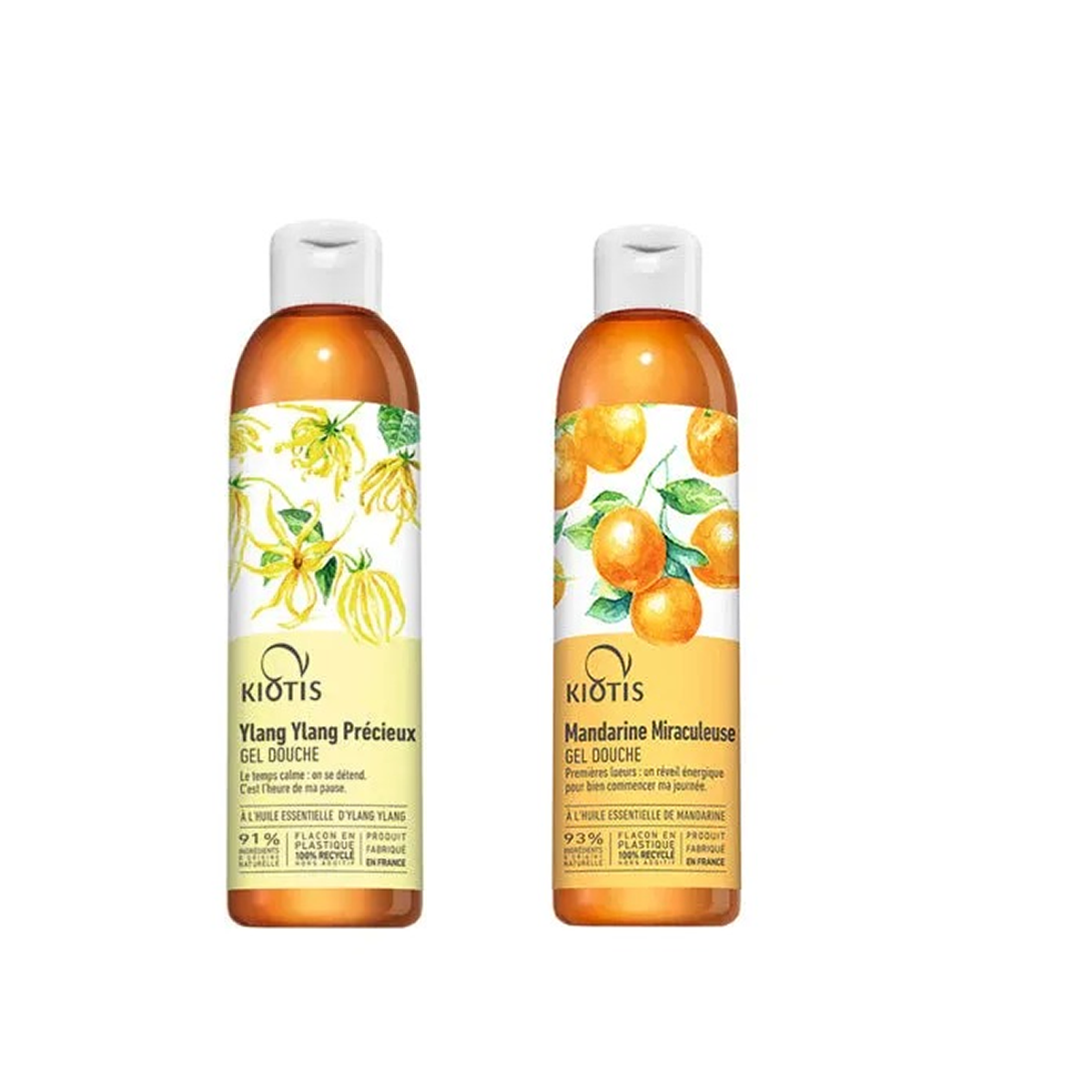 Lote Kiotis 2 Geles de Ducha a Elegir Ylang-Ylang, Force o Mandarina | Fragancias Exclusivas