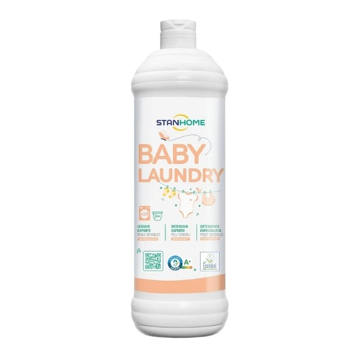 Baby Laundry Stanhome 1000 ml | Detergente Líquido para la Ropa del Bebé