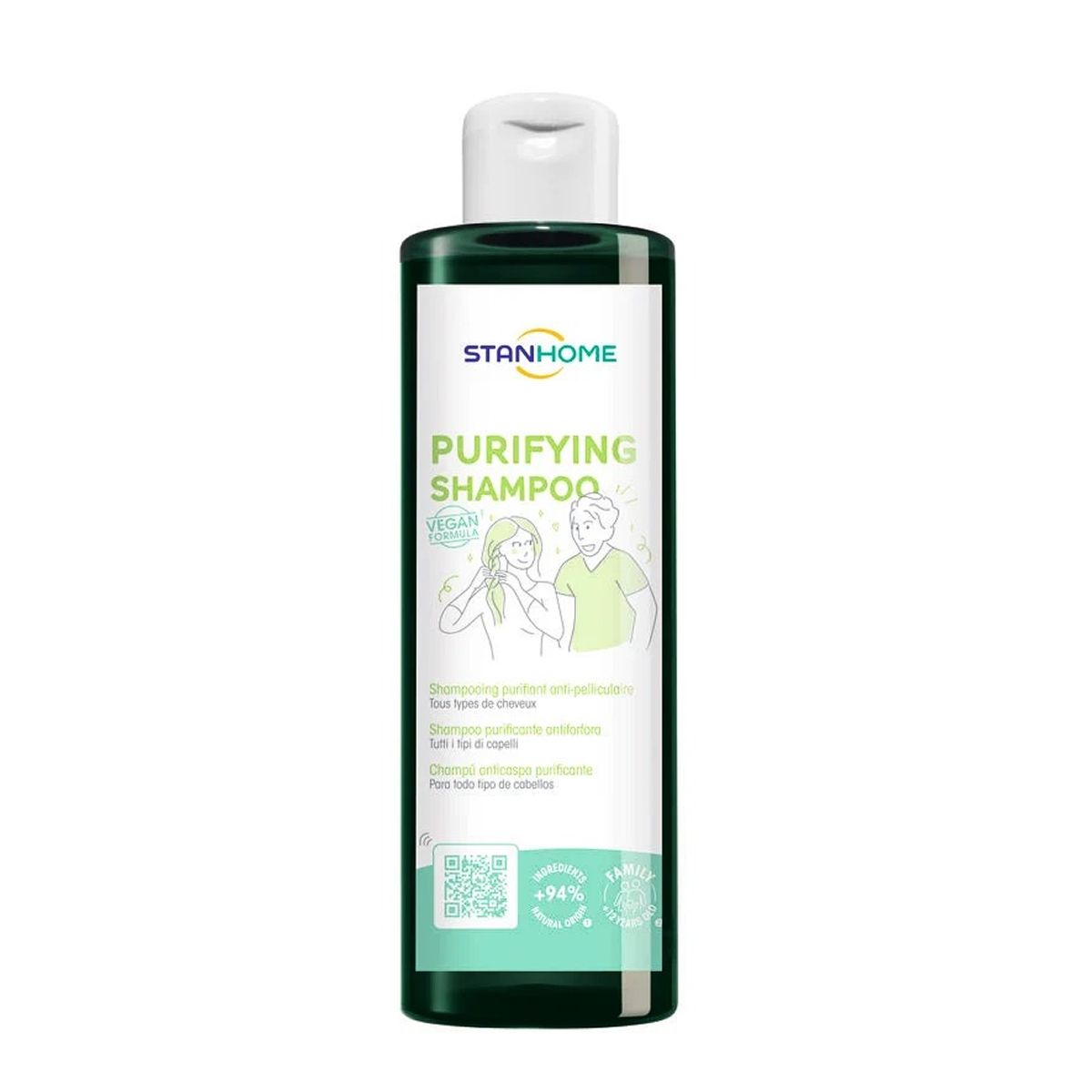 Champú Anticaspa Purificante Stanhome | Limpieza del Cuero Cabelludo para Todo Tipo de Cabello